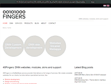 Tablet Screenshot of 40fingers.net